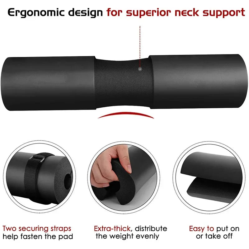 Non-Slip Barbell Shoulder Pads for Weightlifting and Squat Support