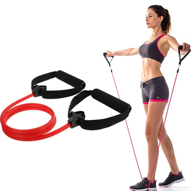 Portable Fitness Yoga Pilates Bar with Resistance Bands